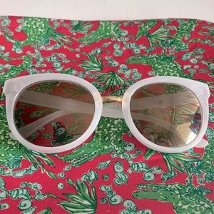 Opaque white sunglasses
